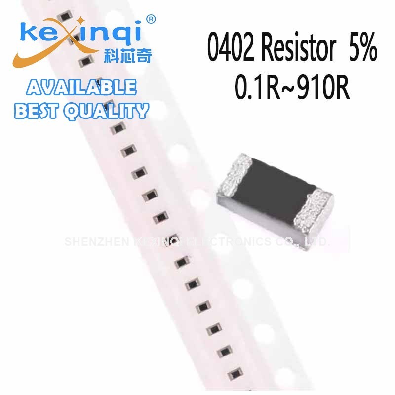 (100 ชิ้น) 0402 ตัวต้านทาน SMD 0.1R~910R 5% 1/16W 0R 0.2R 0.5R 1R 2.2R 4.7R 5.1R 47R 22R 33R 100R 33