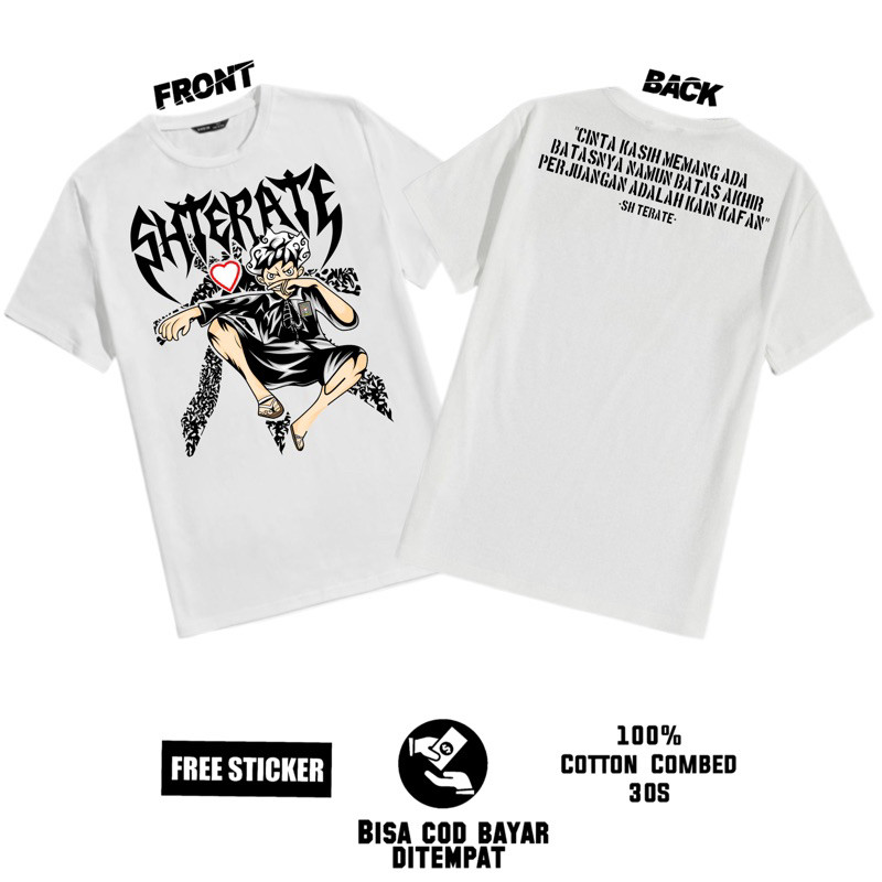 Psht Sh Terate X Luffy Gear 5 Baju Tshirt ไมโครไฟเบอร์