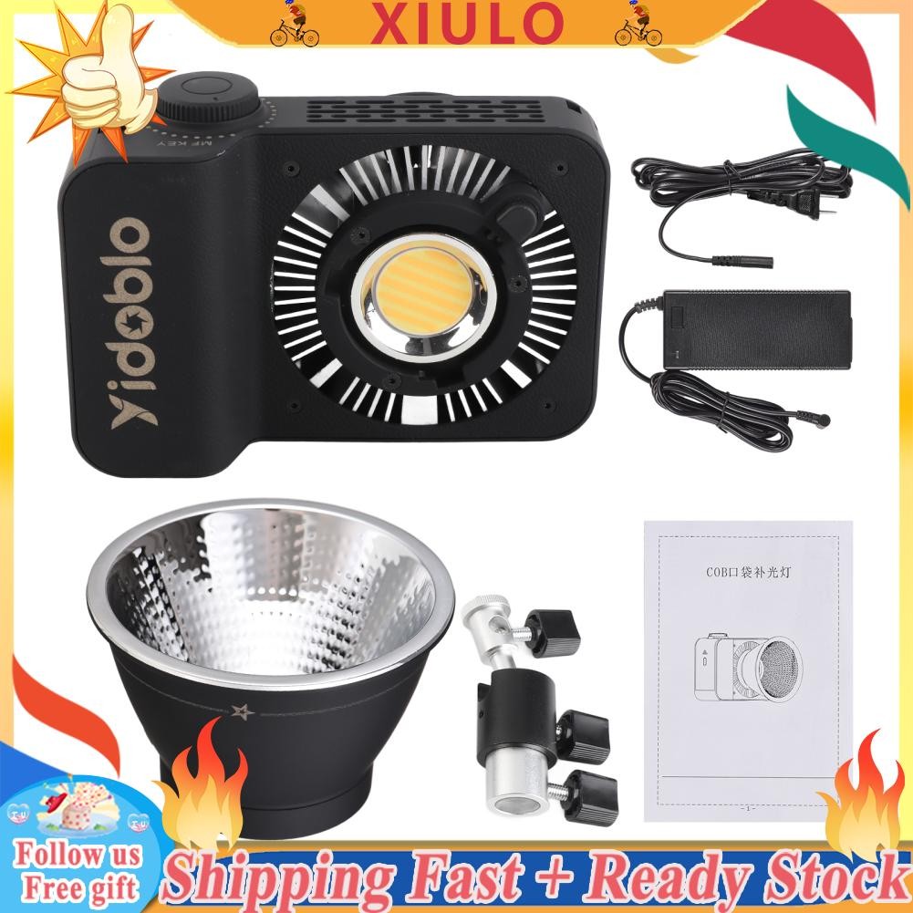 Xiulo Xiulo-th Mini Bi Color Video Light 100W Cob Photography 2700K-7500K DIMMABLE 10 FX Effects การ