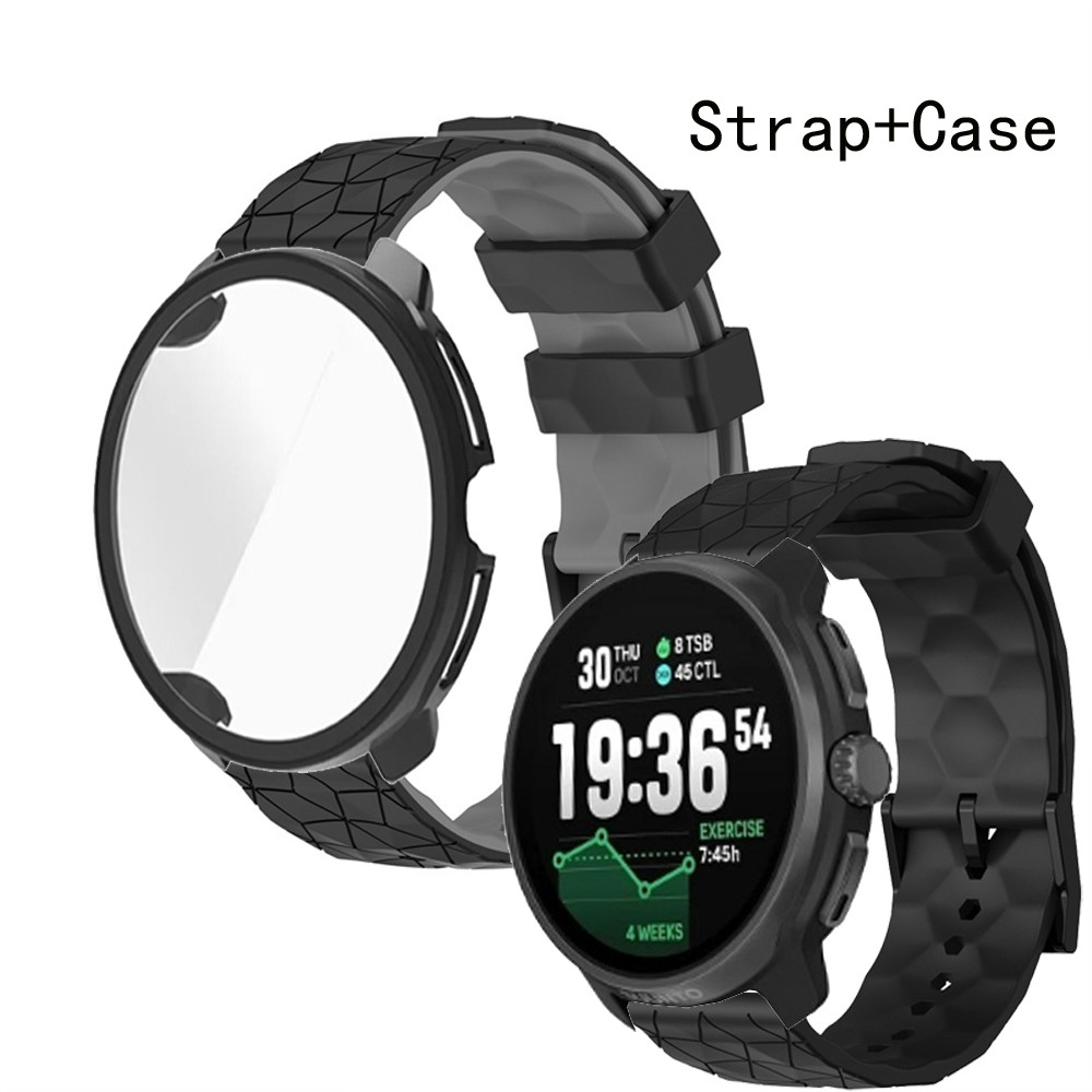 เคส Suunto Race 2 S Case สายรัด + สําหรับ Suunto Race 2 S ฝาครอบป้องกันหน้าจอซิลิโคน Suunto Race2 สม