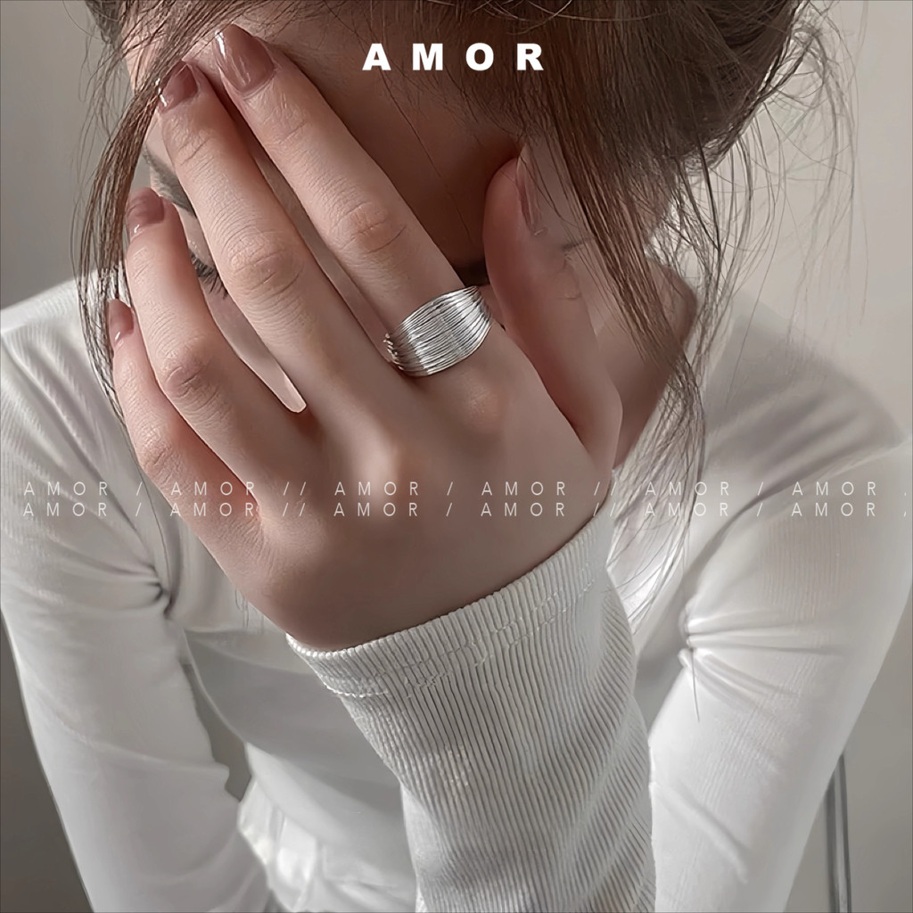 เพิงลายนิ้วมือแบบเปิด สายเหล็กดีไซน์ขั้นต่ำ สำหรับทุกเพศ