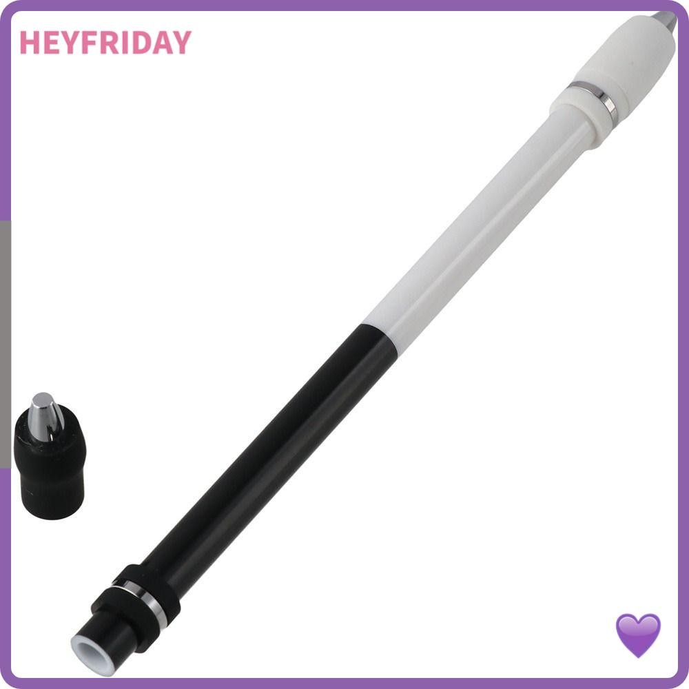 HEYFRIDAY Pen Spinning, PC White Spin Pen, สํานักงานเคลือบไม่ลื่นสีดําระดับกลาง