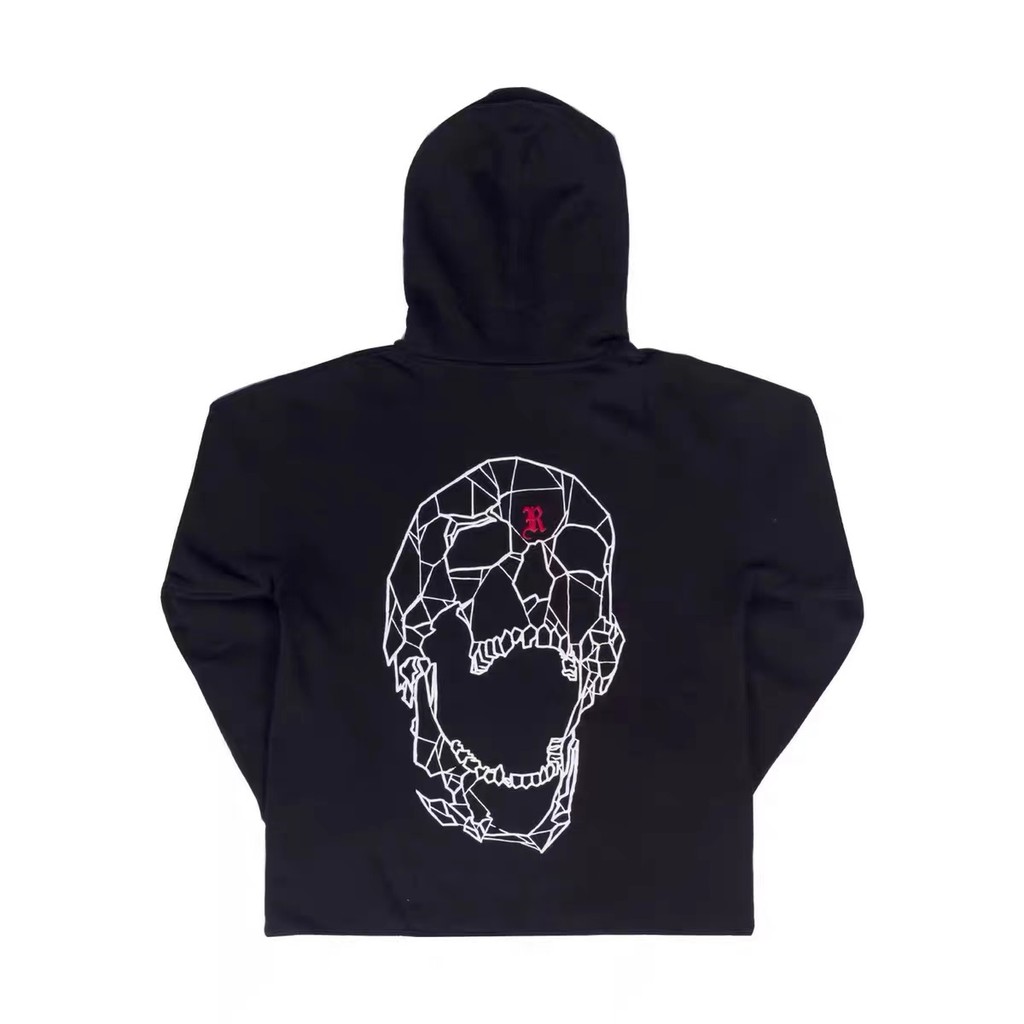 REVENGE kingvon BLACK HOODIE SPIDER 万圣节圣节卫衣 联名连帽