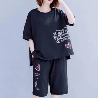 no1shop “ เทรนด์เกาหลี ชุด 2 ชิ้น”เสื้อผ้าแฟชั่นกีฬาลำลองสำหรับผู้หญิง ชุดเซต 2ชิ้น