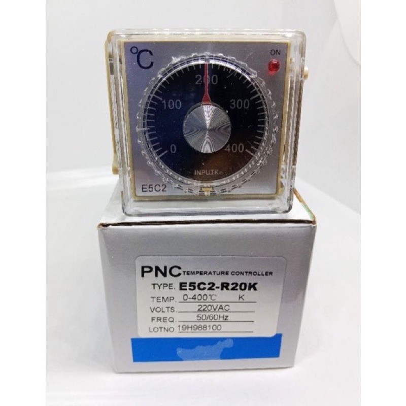 NEW ส่งใว TEMPERATURE CONTROLLER TYPE E5C2-R20K  0-400 C. 220VAC พร้อม SOCKET ทักเชท