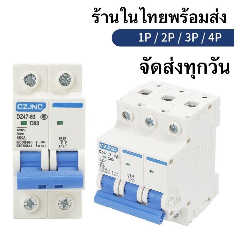 ส่งด่วน! ลูกเซอร์กิต เบรคเกอร์ ลูกย่อย DZ47-63 คละยี่ห้อ 🇨🇷พร้อมส่งสินค้าจากไทย🇨🇷🛵🚛 - รูปที่ 3