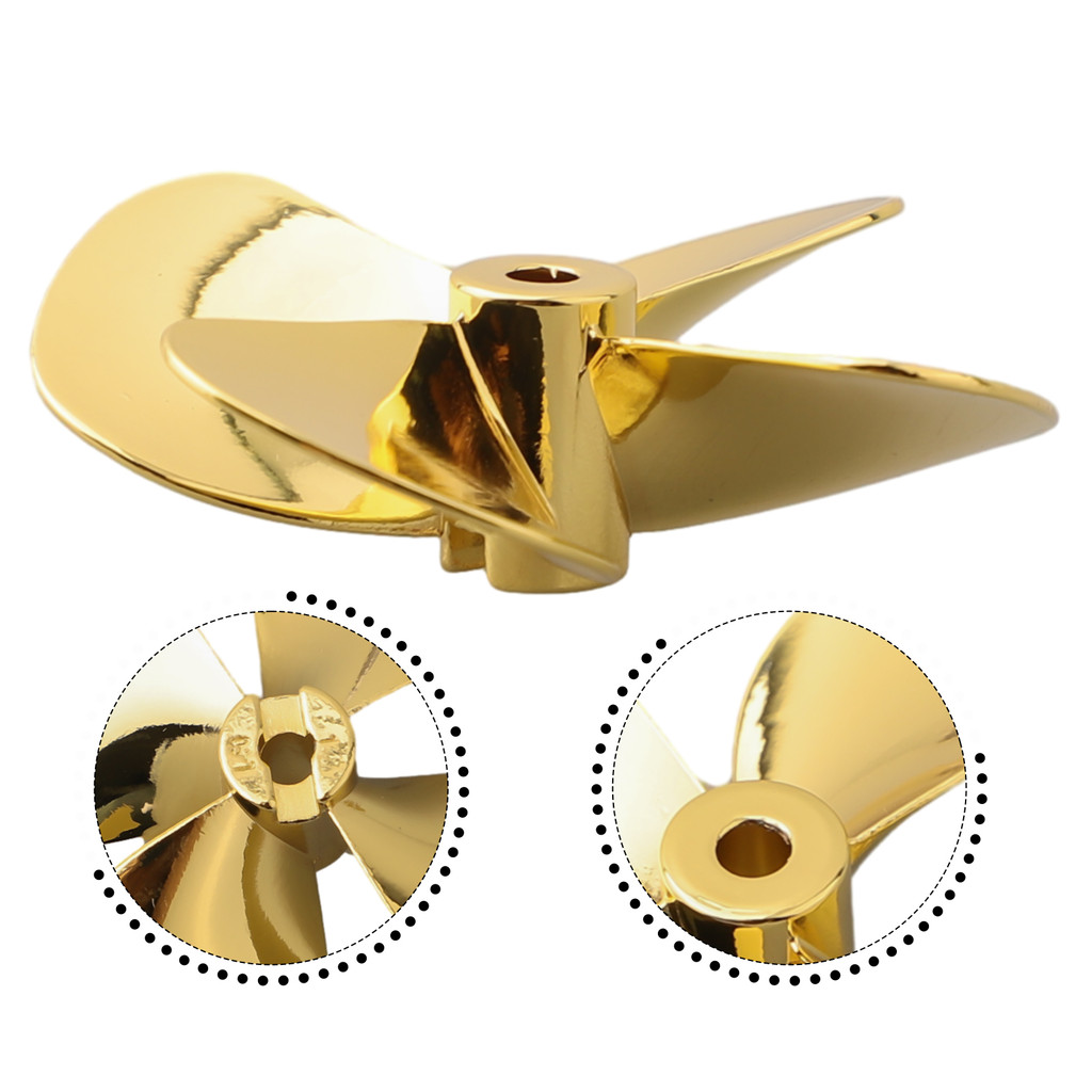 [ULM]1 PC RC เรือรุ่น 55 มม./60 มม.ใบพัดโลหะ 4 ใบมีด 4 มม.เพลาสําหรับ RC Marine ROV - รูปที่ 7