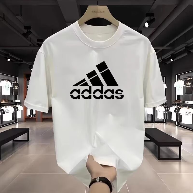 COD 20252025 Summer Men's Short Sleeve Heavyweight T-Shirt Versatile Round Neck Trendy Breathable Lo