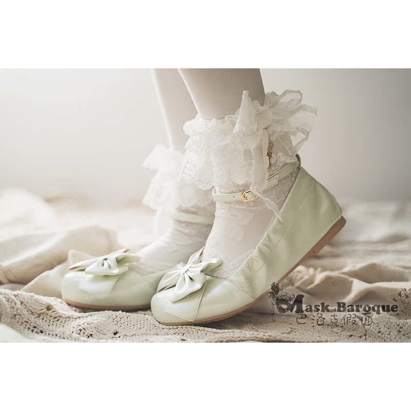 [Baroque Mask] Light Milk Soufflé Egg Roll Shoes