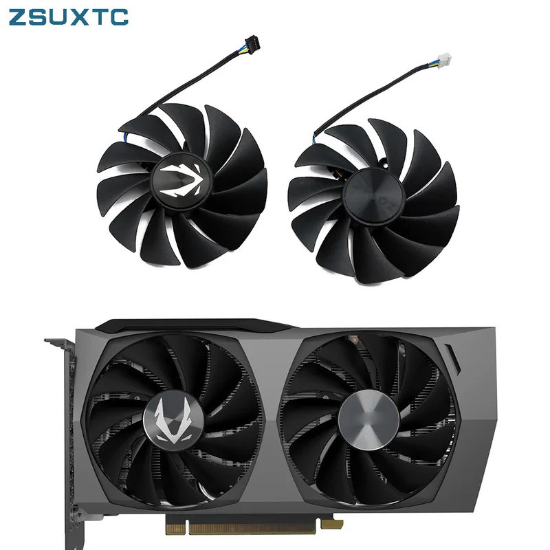 GA92S2U RTX3060Ti GPU Cooler สําหรับ Zotac Gaming RTX 3060 Ti 3050 Twin Edge กราฟิกการ์ดพัดลมระบายคว