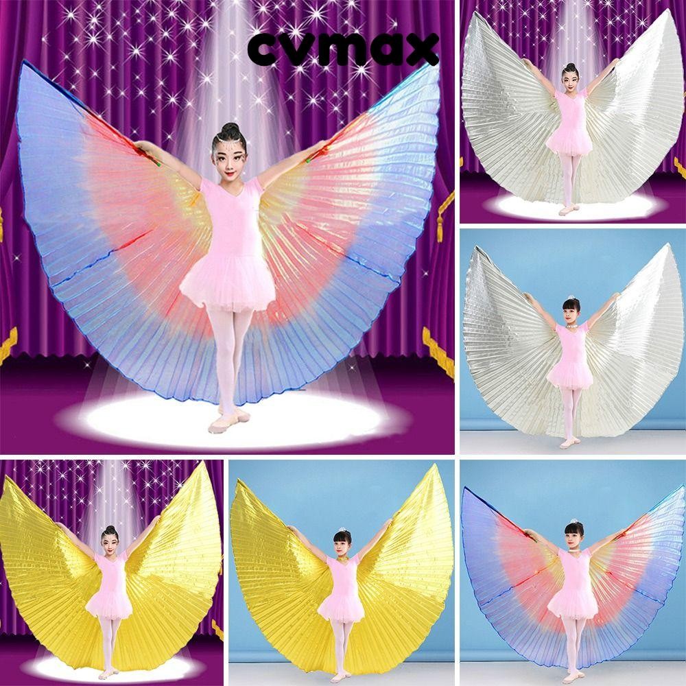 Cvmax Belly Dance Wings อุปกรณ์เต้นรําหน้าท้องเสื้อผ้าอียิปต์ตะวันออก Prop เทศกาลเครื่องแต่งกายประสิทธิภาพ