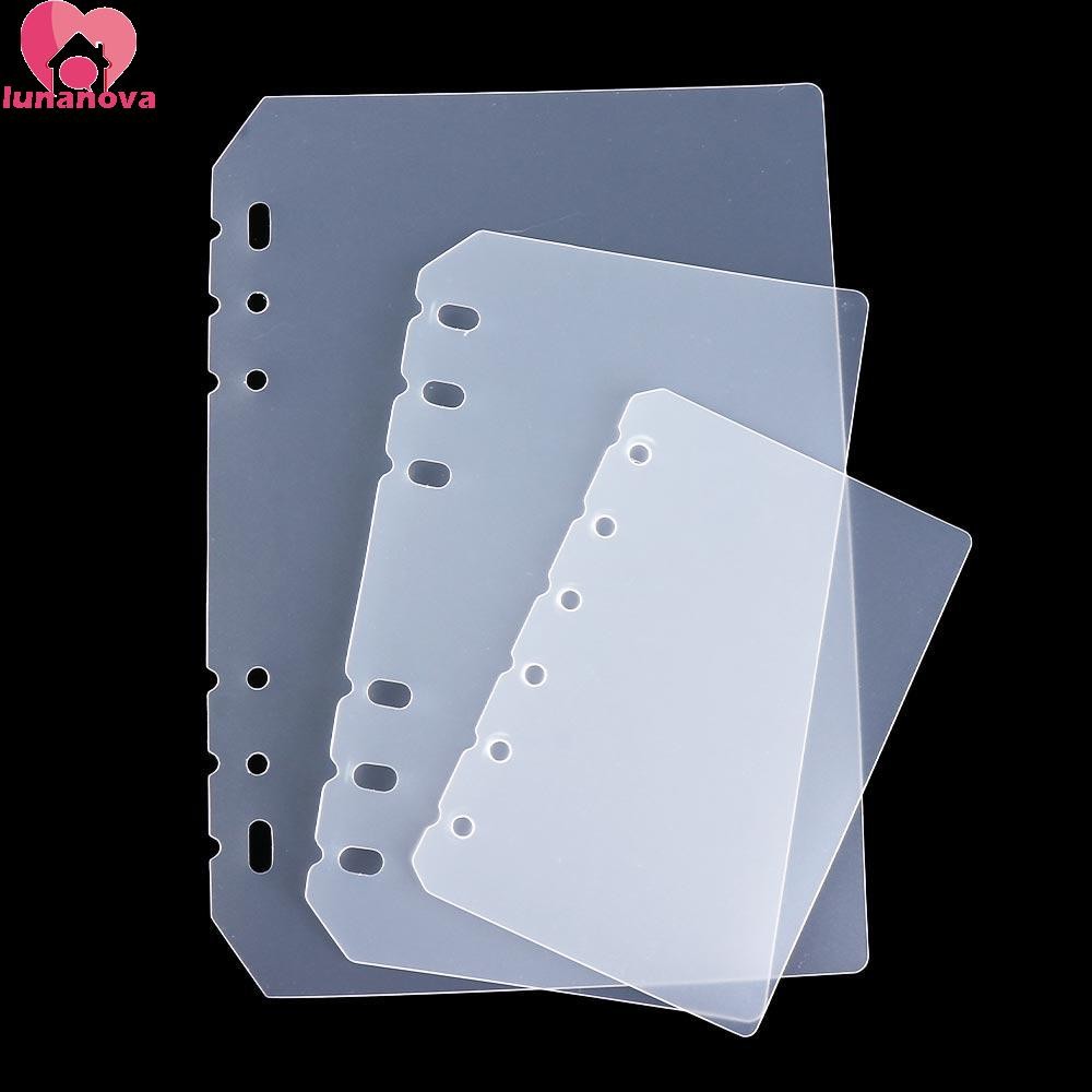LUNANOVA Notebook Divider Notebook Accessories Universal Agenda 2 ชิ้น Transparent Board Page Planne