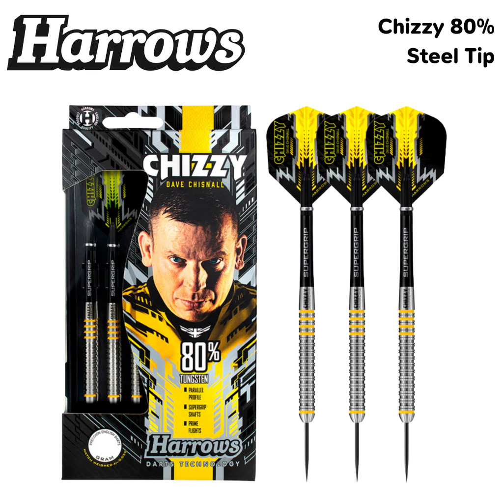 ลูกดอกปาเป้า Harrows Chizzy 80%Tungsten Steel Darts