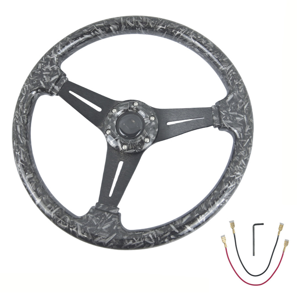 ZR 47เซนติเมตรเหมาะสําหรับรถยนต์ทั่วไปดัดแปลงพวงมาลัย350มิลลิเมตรแข่งพวงมาลัยรูปแบบคาร์บอนพวงมาลัย