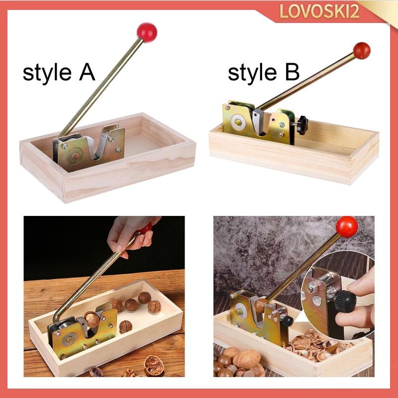 [Lovoski2] น็อตเปิดแมคคาเดเมียสําหรับ Pecans เครื่องมือเปิดเกาลัดในครัวเรือน