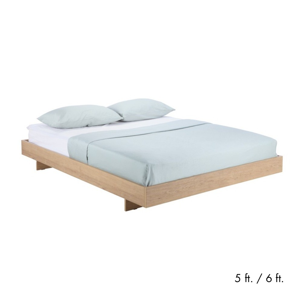 HomeHuk เตียงนอน รุ่นโกเบ - สีบาวาเรี่ยน โอ๊ค