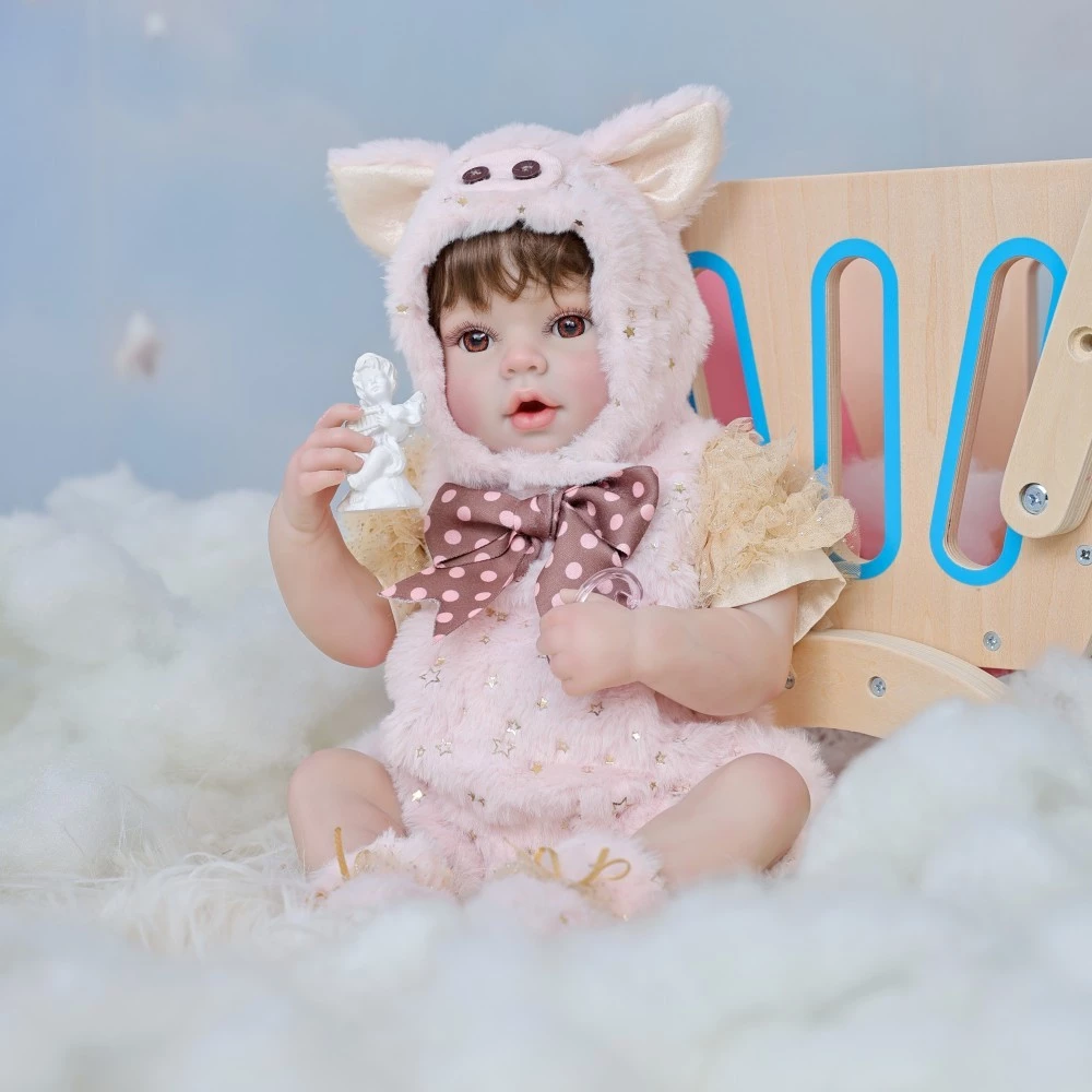 ตุ๊กตารีบอร์นซิลิโคน 60 ซม ตุ๊กตาทารกแรกเกิดสมจริง thumbnail 10