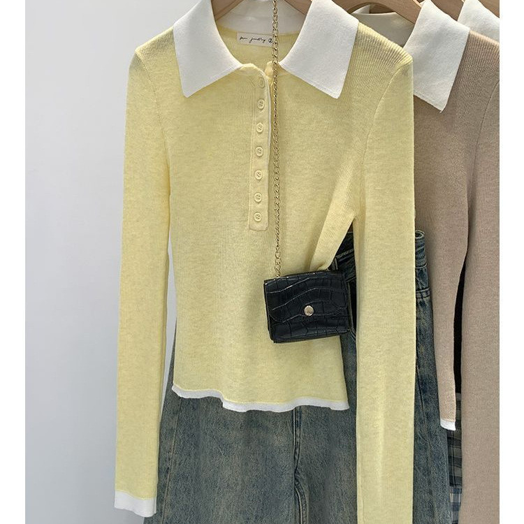 เสื้อไหมพรมผู้หญิงสไตล์ตะวันตกแบบ slim-fit สำหรับฤดูใบไม้ผลิและฤดูใบไม้ร่วง ออกแบบให้สวมใส่ง่ายและสบาย