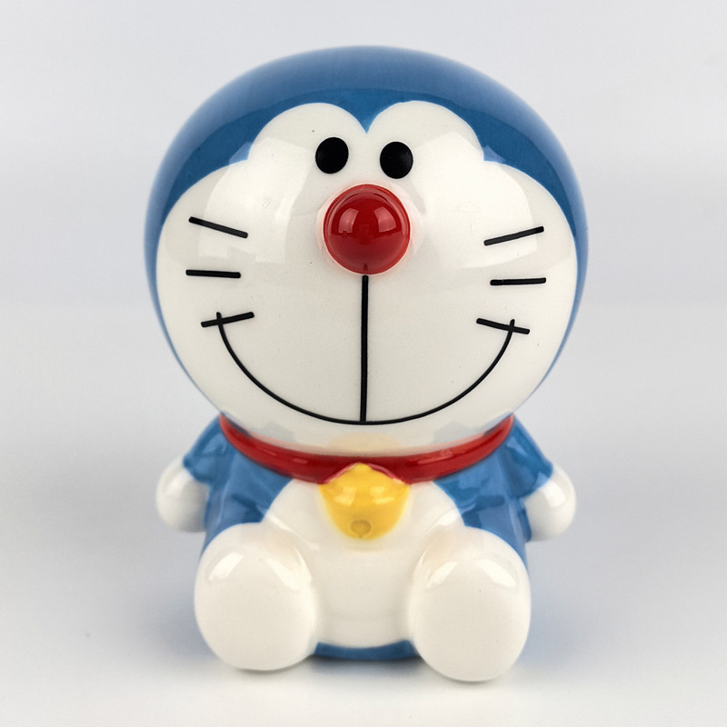 Japan Doraemon Ceramic Coin Bank Ornament Money Saving 282389