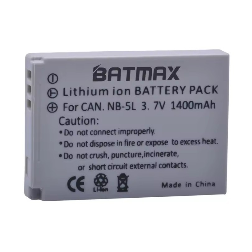 BATMAX Battery NB-5L ความจุสูง 1400MAh รับประกัน 1 ปี