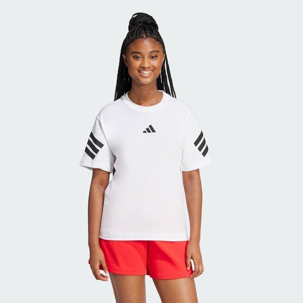adidas Lifestyle Future Icons 3-Stripes Tee Women White JE0238