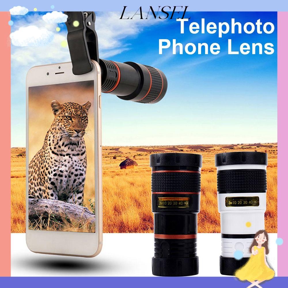 เลนส์โทรศัพท์ LA Telephoto Universal 8X/12X สําหรับเกมชมการเดินทางการถ่ายภาพซูม