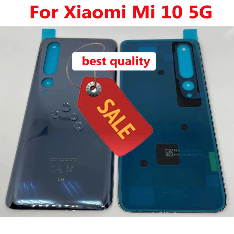 ที่ดีที่สุดแก้วคุณภาพปกหลังสําหรับ Mi 10 5G Mi10 กรณีด้านหลังมือถือฝาปิด M2001J2G M2001J2I เปลี่ยน +