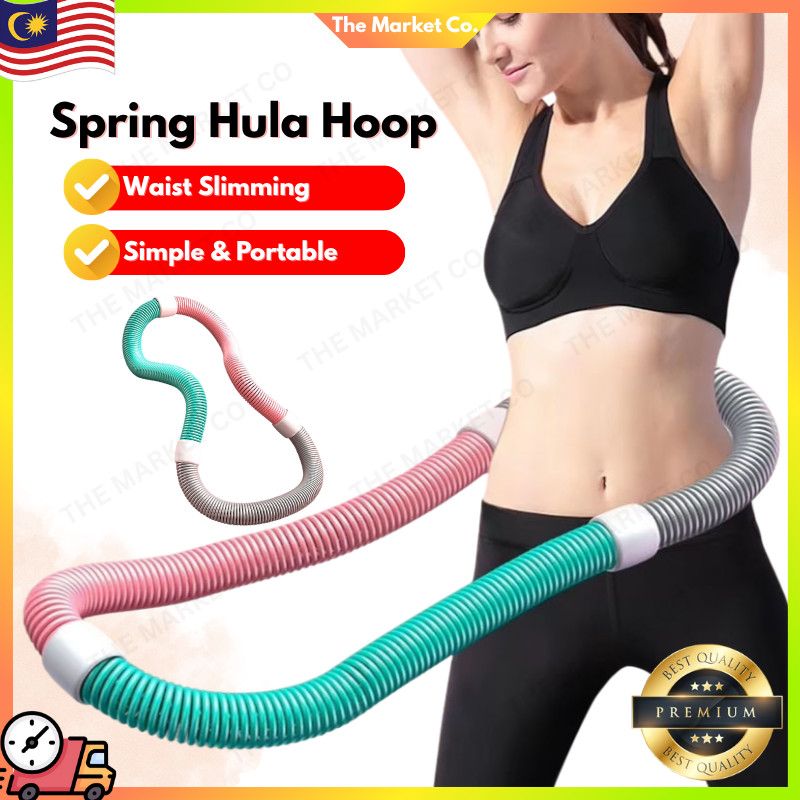 LOCALWeighted Spring Hula Hoop Fat Burning เอวกระชับสัดส่วนเครื่องมือออกกําลังกาย Gelang Hula Berat 