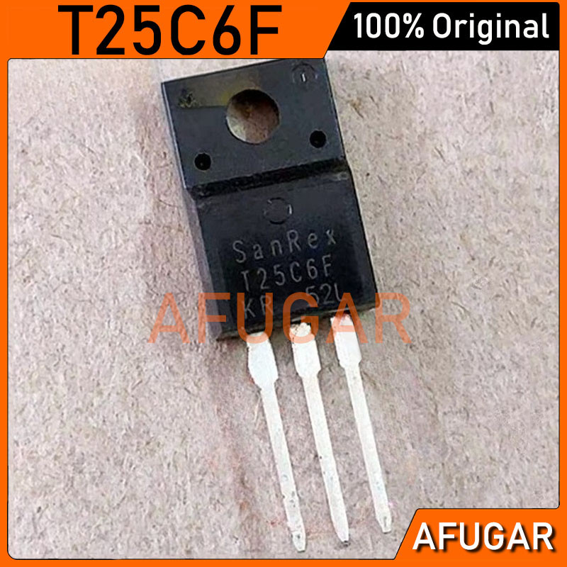 5 ชิ้น T25C6F TO-220F 600V 25A Bidirectional thyrtor ทรานซิสเตอร์ใหม่เดิม