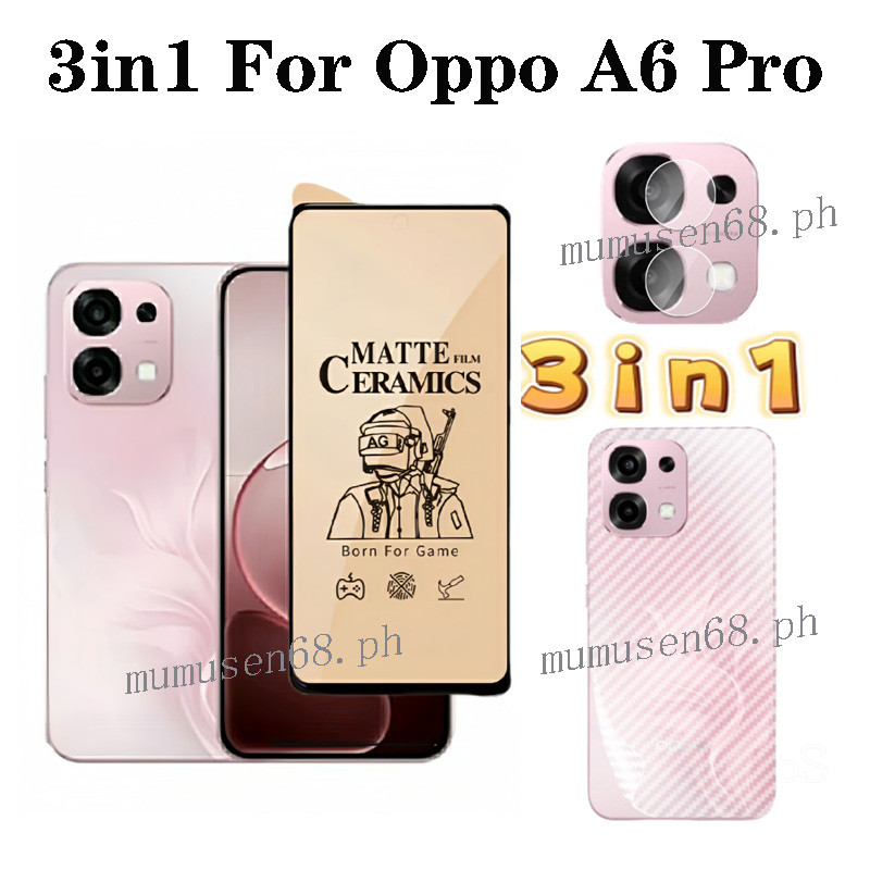 3 YN 1 Oppo A6Pro ฟิล์มเซรามิคสําหรับ OPPO A5 A5 pro A3 Pro A5X A3X ฟิล์มเลนส์กล้อง + ฟิล์มเซรามิคป้