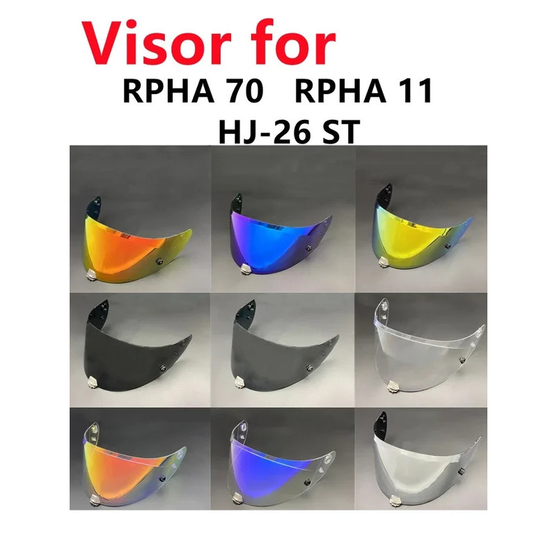 ReadyStockRPHA 11 Visor สําหรับ HJC RPHA 70 HJ-26 ST RPHA 11 Uv ป้องกันรถจักรยานยนต์หมวกกันน็อคโล่ความแข็งแรงสูงอุปกรณ์เสริม