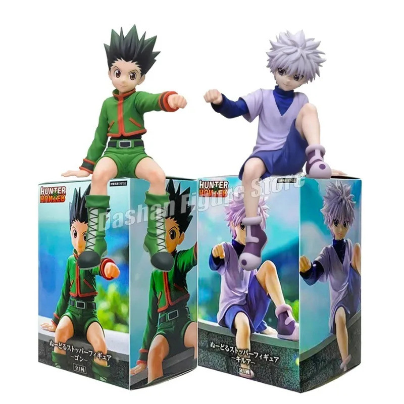 HunterHunter Gon Killua Action Figure Noodle Stopper ของเล่นตกแต่ง GON·FREECSS Killua Zoldyck ตุ๊กตา