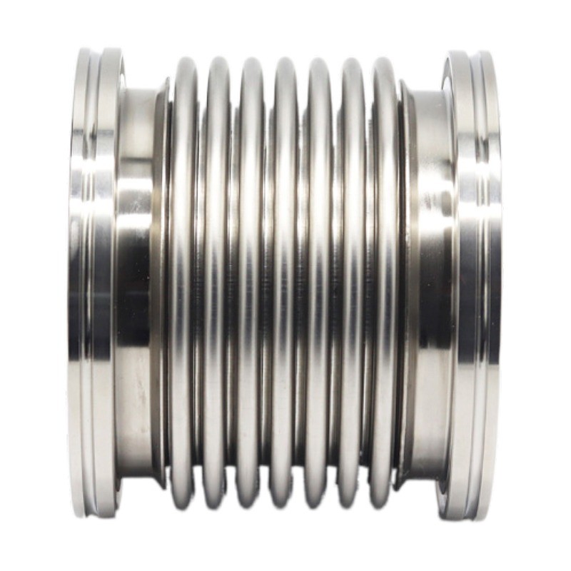 ISO63 ISO80 ISO100 304 ท่อลูกฟูกสูญญากาศ ISO ยืดหยุ่นติดตั้งอย่างรวดเร็วหลอดลูกฟูก