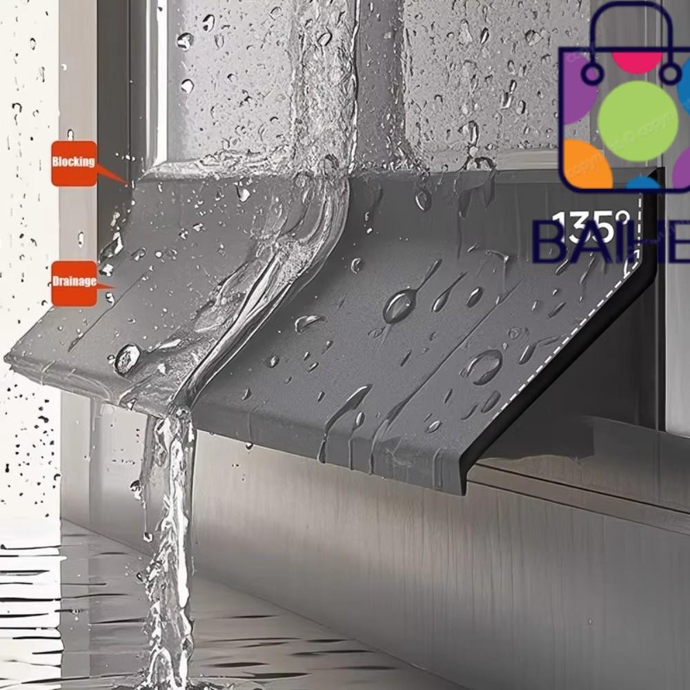 ไป่เหอ 50 ซม. หน้าต่าง Water Blocking Bar, ยางขอบหน้าต่างกันน้ําแผ่นกั้นกันน้ํา, ทนทาน Ainproof Water Backflow ปิดผนึกฟังก์ชั่นแถบปิดผนึกกันฝน