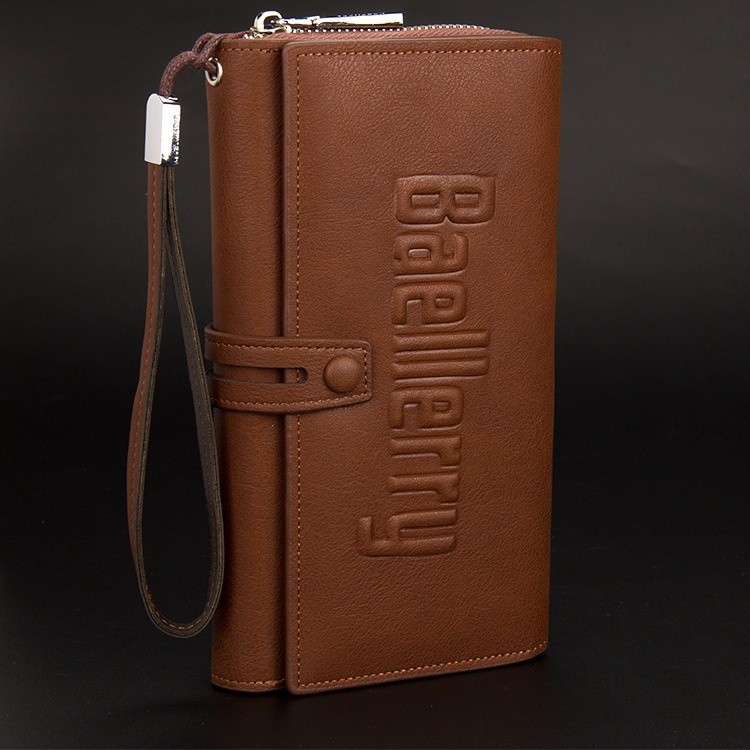 SUNIMPERIOR BAELLERRY LONG กระเป๋าสตางค์ผู้หญิงสีน้ําตาลหนัง WA615B7 พรีเมี่ยม HETERO ขนาดใหญ่ ORIGI