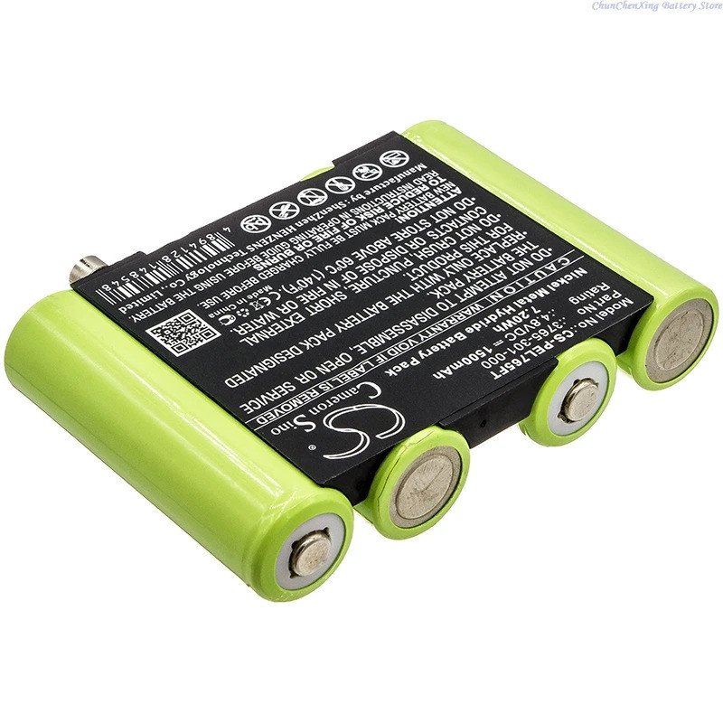 100% ใหม่ 4.8V 1500mAh ไฟฉายแบตเตอรี่ 3765-301-000,3769 สําหรับ Pelican 3765,3760Z0, 3715Z0 LED ATEX