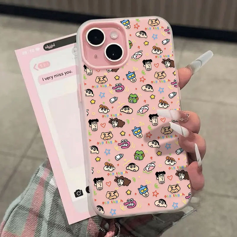 Shin-chan 2in1 Graffiti Case สําหรับ iPhone 11-17 Pro Max