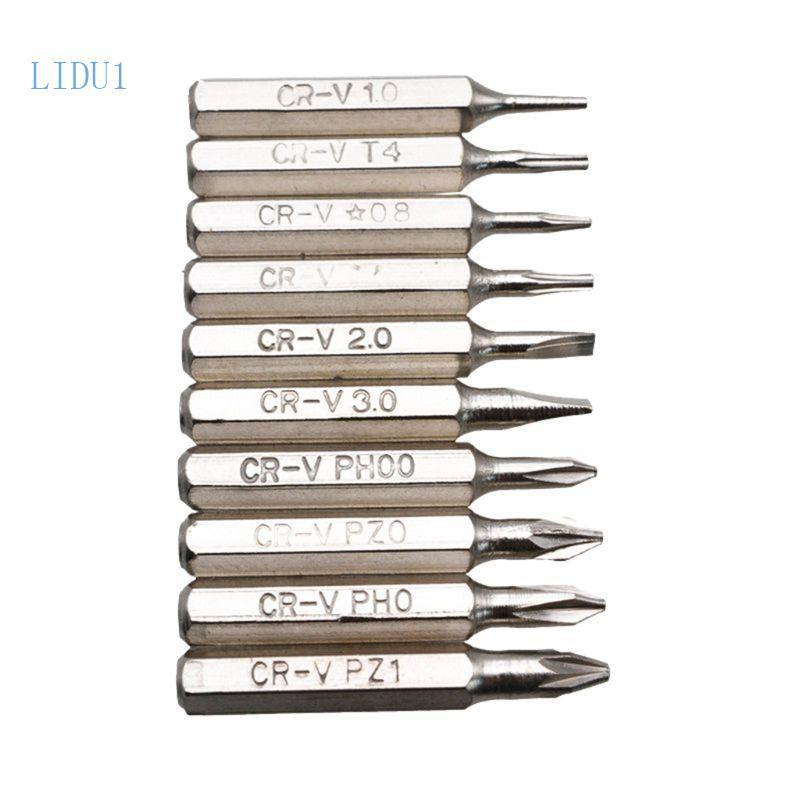 10pcs 28mm Magnetic for CR-V Precision Screwdriver Bit Set PH00 PH0 Z1 Z0 3.0 2.