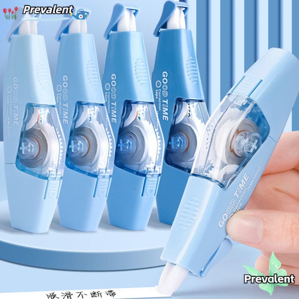 พรีวาเลนท์ 6ชิ้น/เซ็ตเทปลบคําผิด,ความจุขนาดใหญ่ปากการูปร่างเงียบเทปเคลือบ,มัลติฟังก์ชั่ไล่โทนสีสีเงียบแก้ไขเครื่องเขียนโรงเรียนสํานั