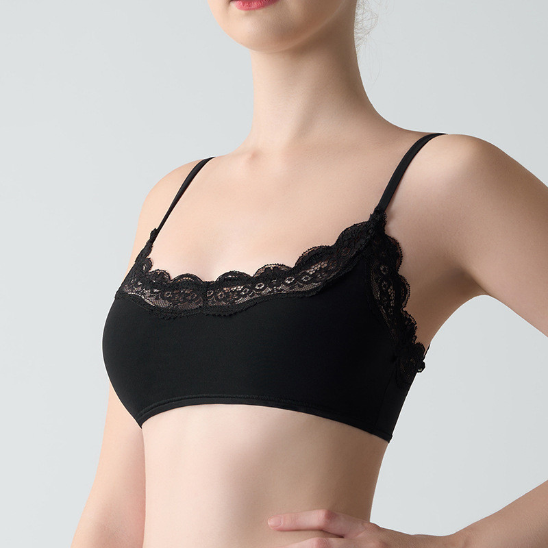 SKIMS SKIMS Scoop Bralette Lace High Elastic Breathable สบายเซ็กซี่ชุดชั้นในไร้รอยต่อ