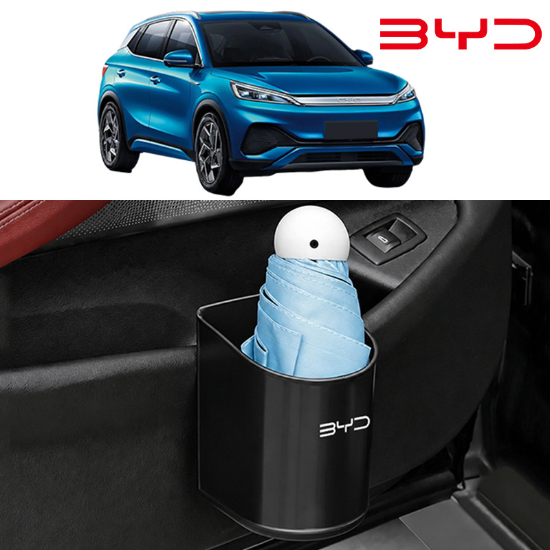 BYD ATTO 3 DOLPHIN SEAL ที่วางแก้วที่ประตู ABS กล่องถ้วยน้ำ กันน้ำ หนังคุณภาพสูง