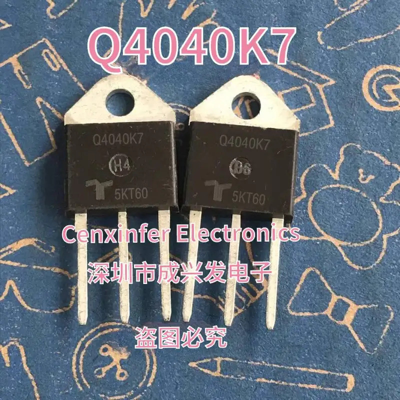 10PCS Q4040K7 Q4040 4040K7 Q4040K7TP TO-218 400V 40A ทรานซิสเตอร์ประวัติศาสตร์ใหม่คุณภาพสูง