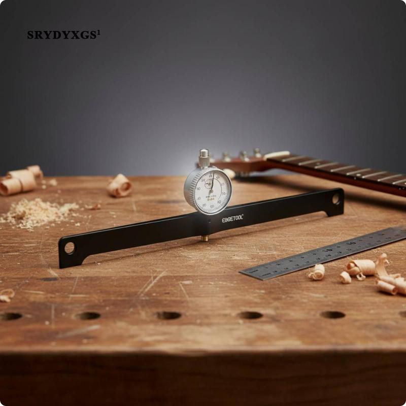 [srydyxgs1] วัดคอกีตาร์ Dial Indicator Setup Gauge Luthier กีตาร์เครื่องมือสําหรับการปรับ Fretboard 