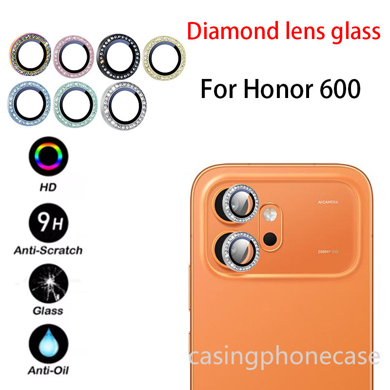 เหมาะสําหรับ Honor 600 600Lite Lite 4G 5G 2026 เลนส์กล้อง Diamond Metallic Glass ฟิล์มป้องกัน