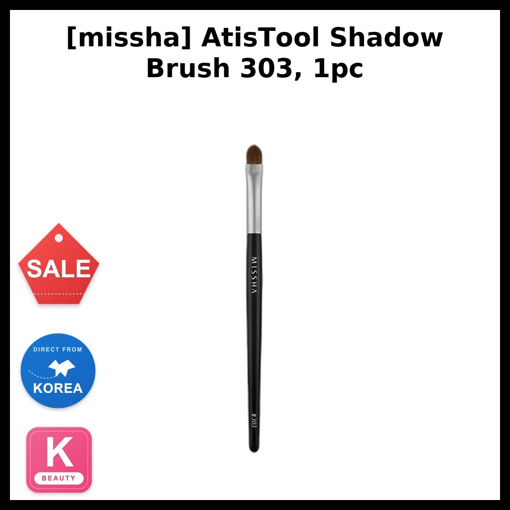 ความงาม [missha] AtisTool Shadow Brush 303, 1 ชิ้น / แปรงอายแชโดว์เกาหลี / เครื่องมือผสม / ของแท้ 10