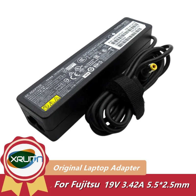 ของแท้ 19V 3.42A 65W ADP-65MD B A13-065N3A แล็ปท็อป AC DC Adapter Charger สําหรับ Fujitsu Lifebook U