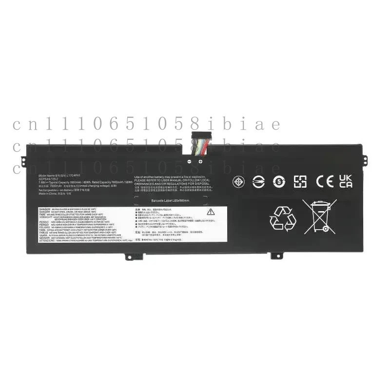 ใหม่ L17M4PH2 L17M4PH1 L17C4PH1 แบตเตอรี่แล็ปท็อป 7.68V 60Wh สําหรับ Lenovo โยคะ 7 Pro C930 C930-13I