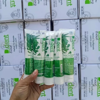 ยาสีฟันดีเดนท์ 10 หลอด. D.Dent ยาสีฟันสมุนไพร ยาสีฟันดีเด้น ขนาด 100ml.