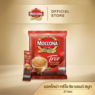 MOCCONA TRIO Rich & Smooth มอคโคน่า ทรีโอ ริช แอนด์ สมูท 3อิน1 ขนาด 27 ซอง