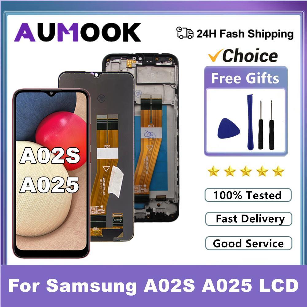 6.5 "A02s LCD สําหรับ Samsung Galaxy A02s A025 จอแสดงผล LCD Touch Screen Digitizer Assembly สําหรับ 